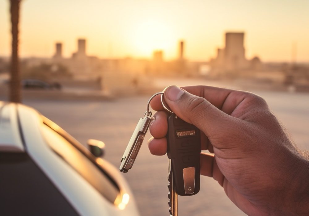 mids3_handling_car_keys_close_up_shot_with_Kuwaiti_scene_in_the_a997d0e9-5a7b-4bd2-9559-d1b0cf788037 Large